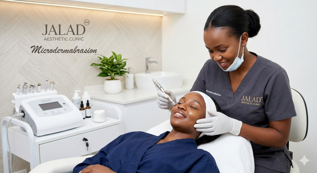 Microdermabrasion in Nairobi treatment at Jalad Clinic.